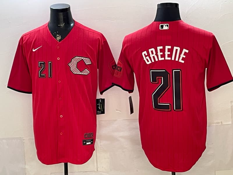 Cincinnati Reds 2026 City Connect Vapor Premier Limited Jersey - All Stitched 21 GREENE
