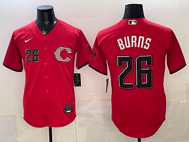 Cincinnati Reds 2026 City Connect Vapor Premier Limited Jersey - All Stitched 26Chase Burns