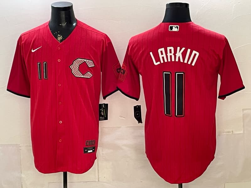 Cincinnati Reds 2026 City Connect Vapor Premier Limited Jersey - All Stitched Barry Larkin