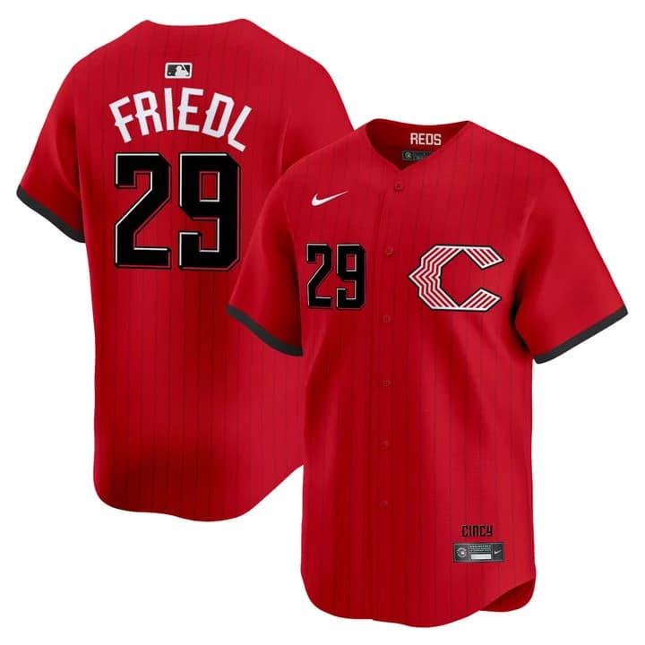Cincinnati Reds 2026 City Connect Vapor Premier Limited Jersey - All Stitched TJ Friedl
