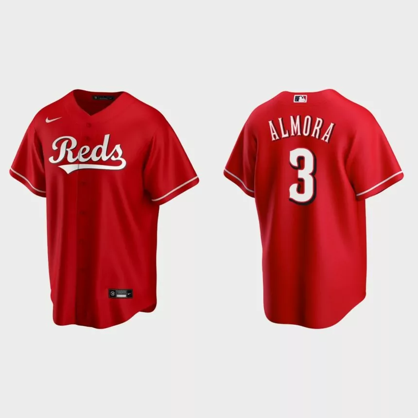 Cincinnati Reds Albert Almora Jr Replica Alternate Jersey – Scarlet