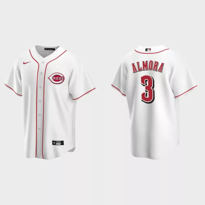 Cincinnati Reds Albert Almora Jr Replica Home Jersey – White