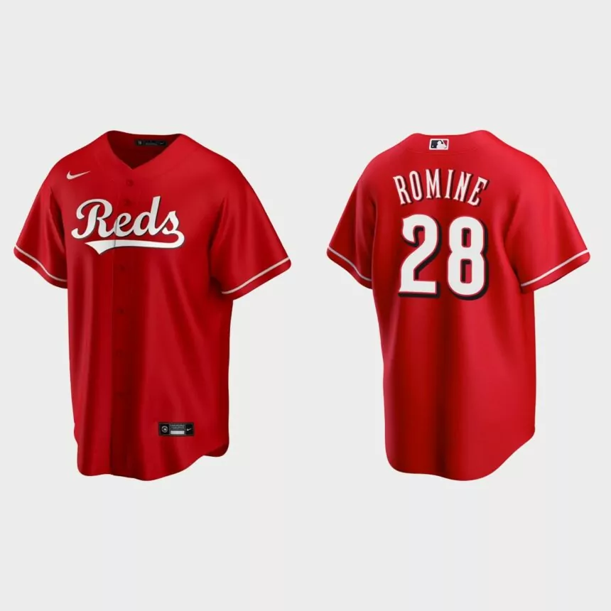 Cincinnati Reds Austin Romine Replica Alternate Jersey – Scarlet