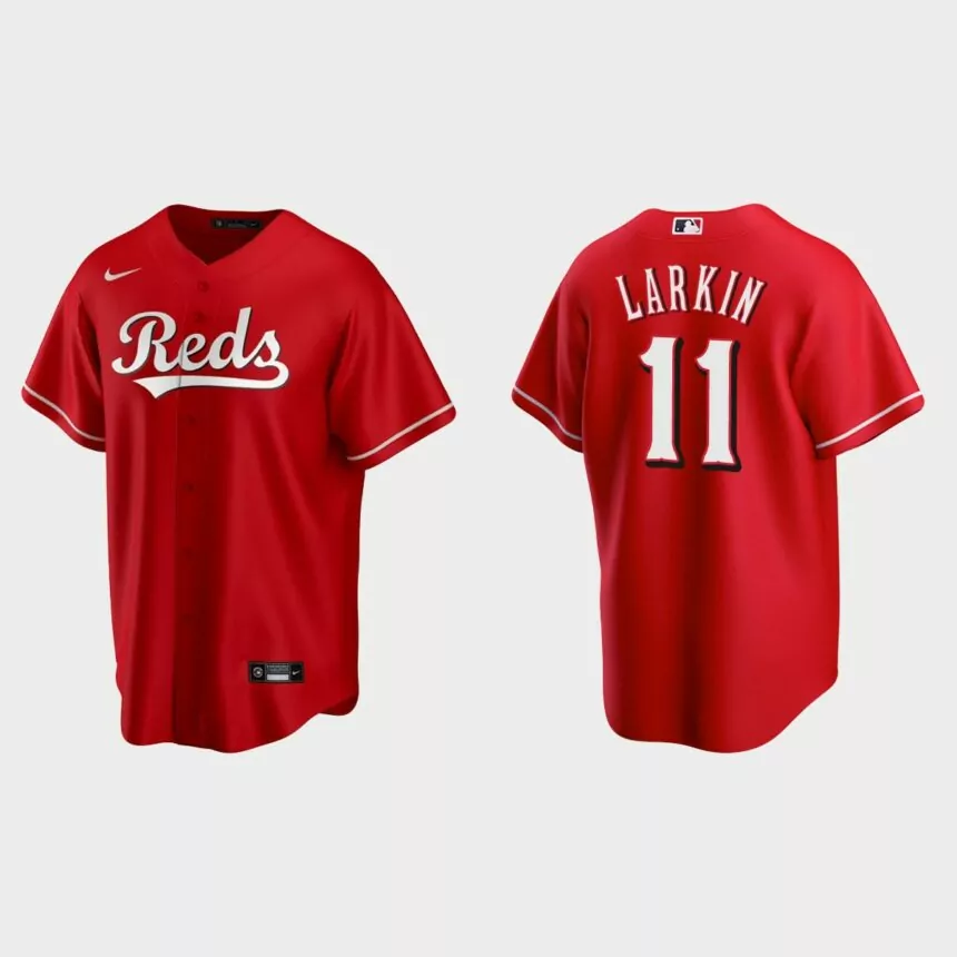 Cincinnati Reds Barry Larkin Replica Jersey – Scarlet