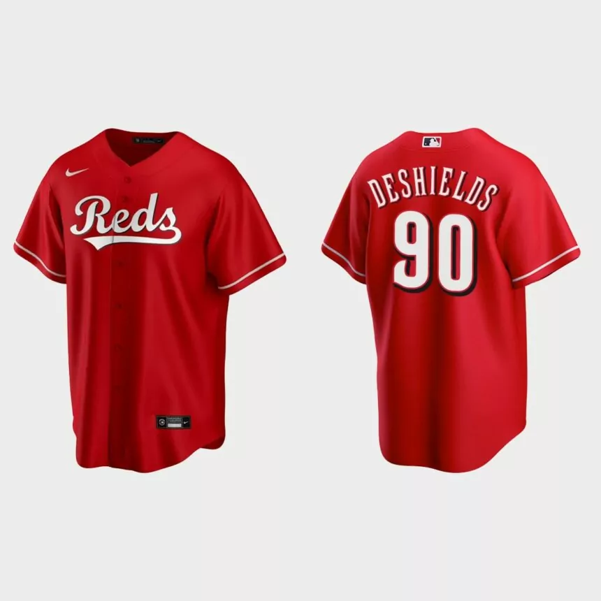 Cincinnati Reds Delino DeShields Replica Jersey – Scarlet