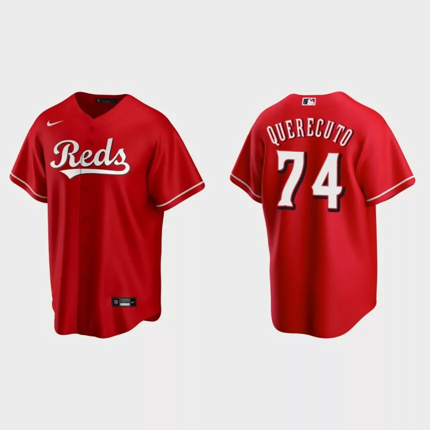 Cincinnati Reds Juniel Querecuto Replica Alternate Jersey – Scarlet