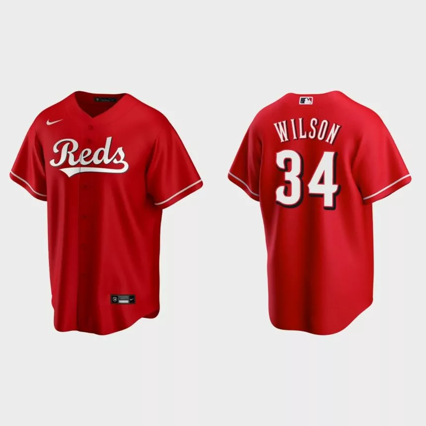 Cincinnati Reds Justin Wilson Replica Jersey – Scarlet