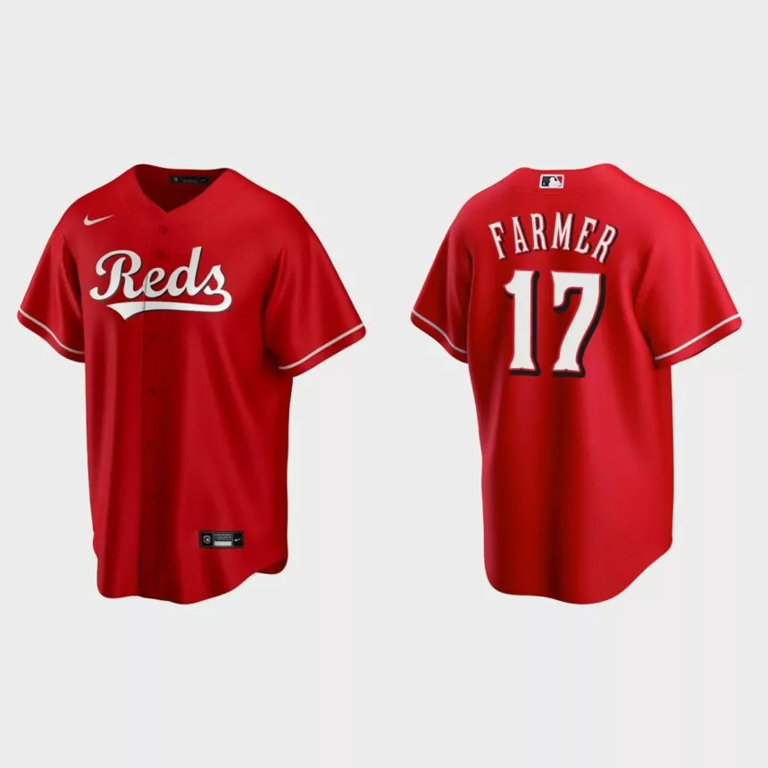 Cincinnati Reds Kyle Farmer Replica Jersey – Scarlet
