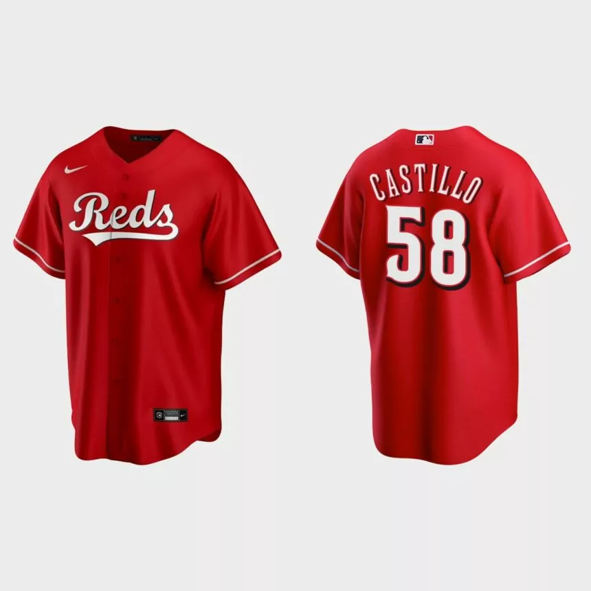 Cincinnati Reds Luis Castillo Replica Jersey – Scarlet