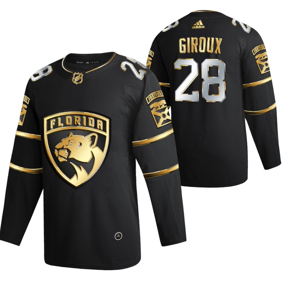 Claude Giroux Florida Panthers Black Golden Edition Jersey Authentic