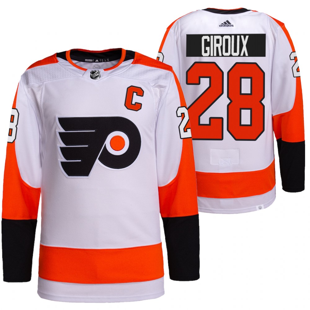 Claude Giroux Philadelphia Flyers White Authentic Pro Away Jersey