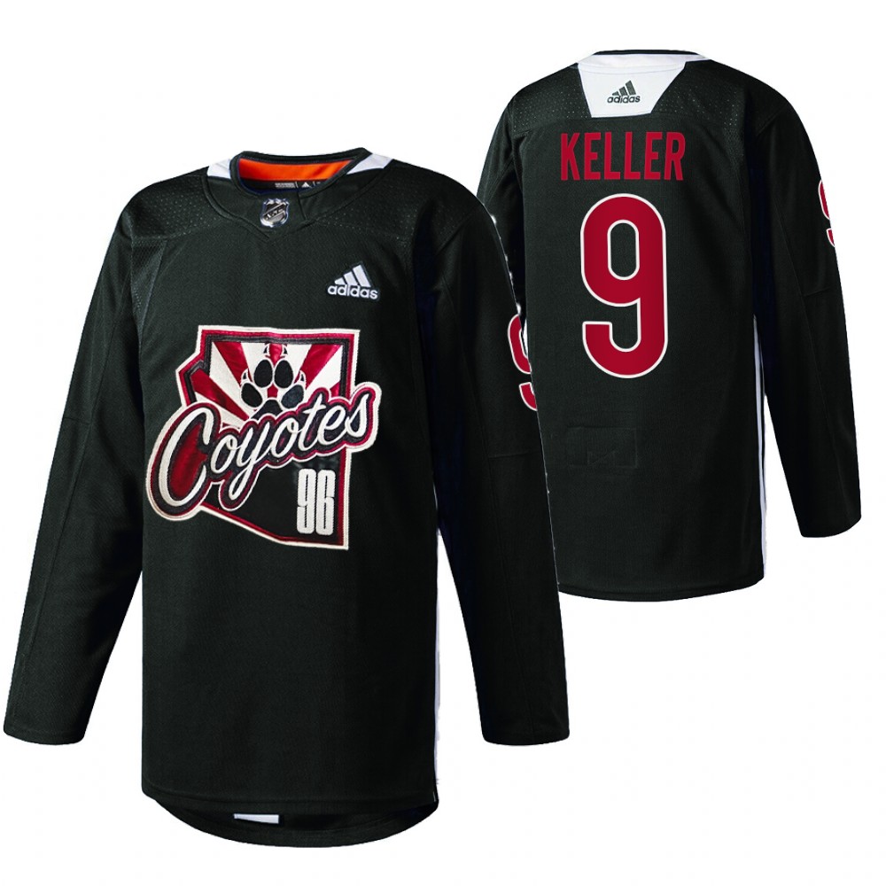 Clayton Keller Jersey Arizona Coyotes Throwback Night 2021 Black Special