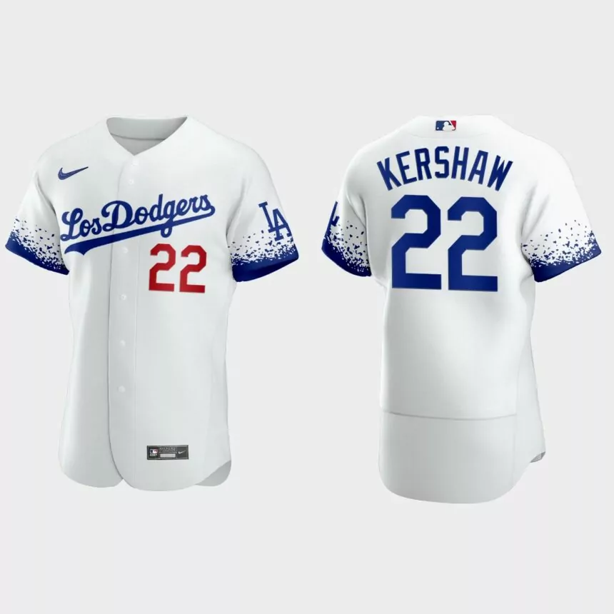 Clayton Kershaw Los Angeles Dodgers City Connect Reverse Rare Jersey – White