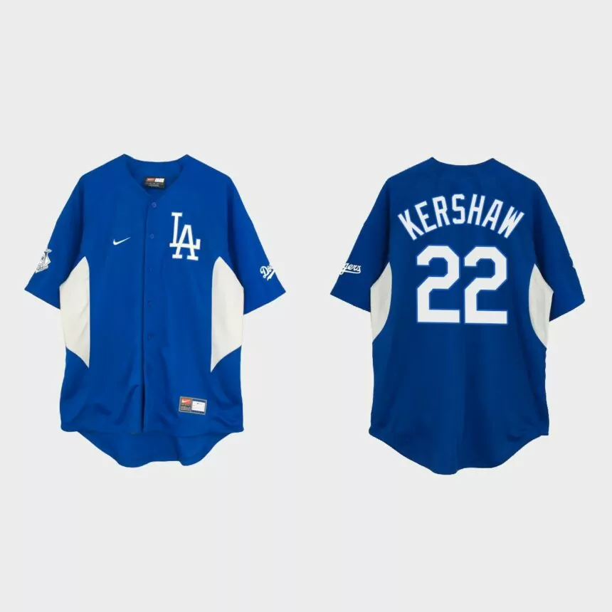 Clayton Kershaw Los Angeles Dodgers Vintage Baseball Jersey – Royal