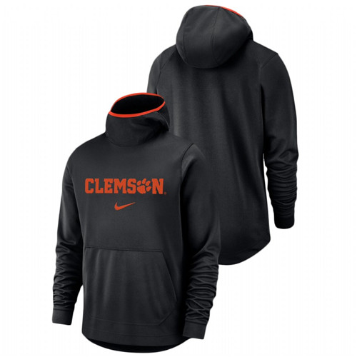 Clemson Tigers Basketball Spotlight Team Logo Pullover Men's Black Hoodie