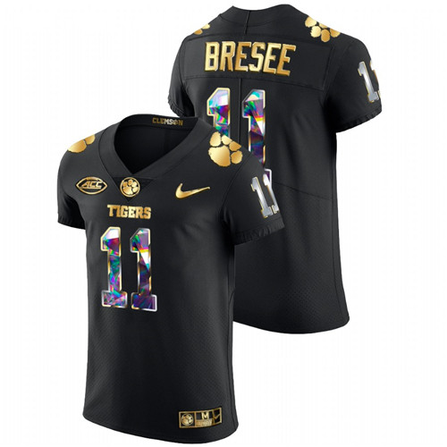 Clemson Tigers Bryan Bresee Golden Diamond Edition Black Jersey College Football