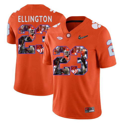 Clemson Tigers Orange Andre Ellington College Football Portrait Jersey