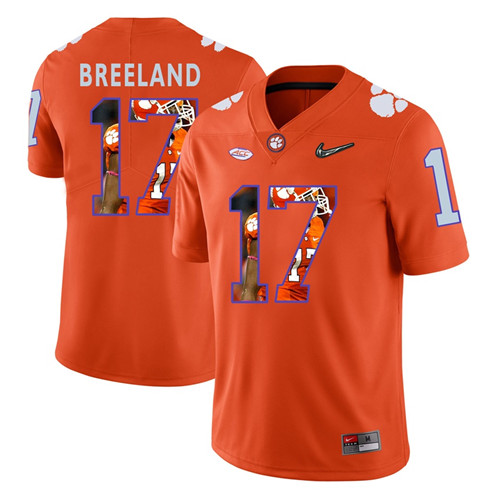 Clemson Tigers Orange Bashaud Breeland College Football Portrait Jersey