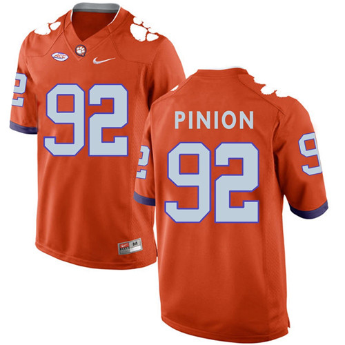 Clemson Tigers Orange Bradley Pinion Football Jersey