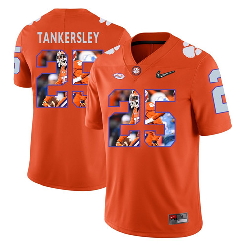 Clemson Tigers Orange Cordrea Tankersley College Football Portrait Jersey