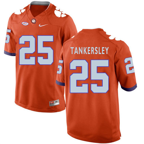 Clemson Tigers Orange Cordrea Tankersley Football Jersey