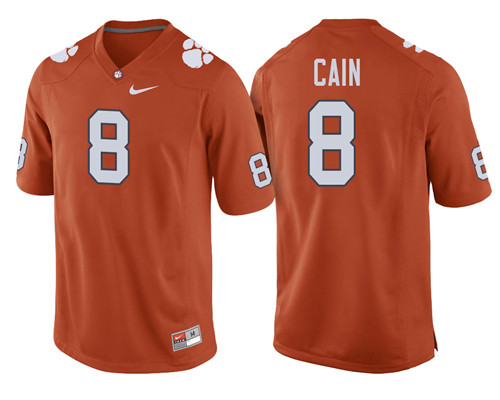 Clemson Tigers Orange Deon Cain Football Player Performance Jersey