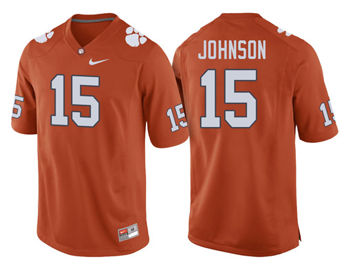 Clemson Tigers Orange Hunter Johnson Football Player Performance Jersey