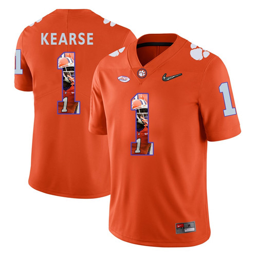 Clemson Tigers Orange Jayron Kearse College Football Portrait Jersey