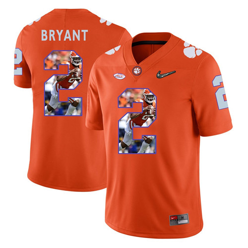 Clemson Tigers Orange Kelly Bryant College Football Portrait Jersey