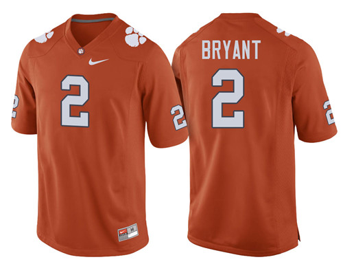 Clemson Tigers Orange Kelly Bryant Football Player Performance Jersey