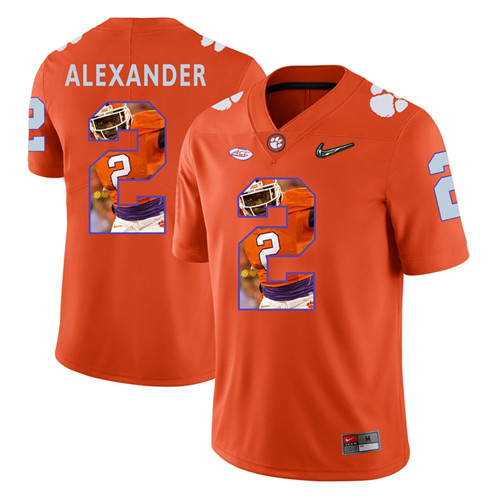 Clemson Tigers Orange Mackensie Alexander College Football Portrait Jersey