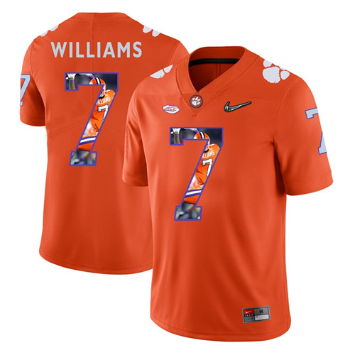 Clemson Tigers Orange Mike Williams College Football Portrait Jersey