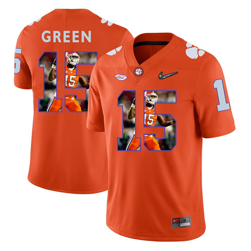 Clemson Tigers Orange T.J. Green College Football Portrait Jersey
