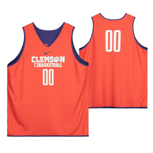 Clemson Tigers Orange Team-Issued #0 Jersey from the Basketball Program