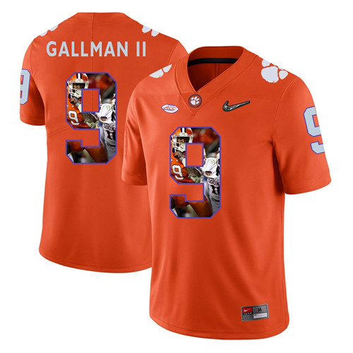 Clemson Tigers Orange Wayne Gallman II College Football Portrait Jersey