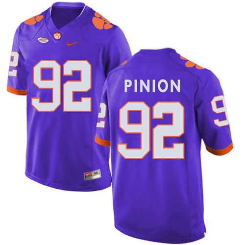 Clemson Tigers Purple Bradley Pinion Football Jersey