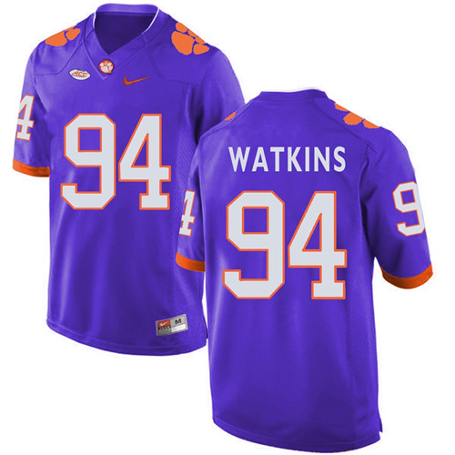 Clemson Tigers Purple Carlos Watkins Football Jersey