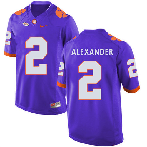 Clemson Tigers Purple Mackensie Alexander Football Jersey