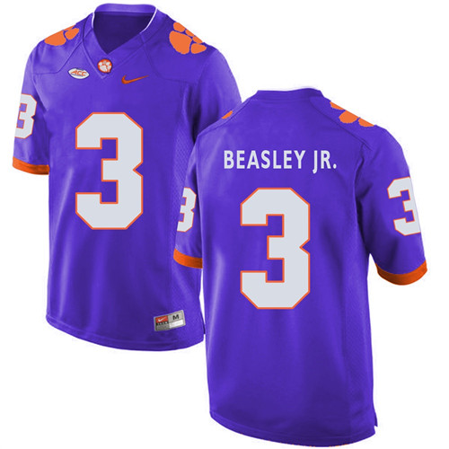 Clemson Tigers Purple Vic Beasley Jr. Football Jersey