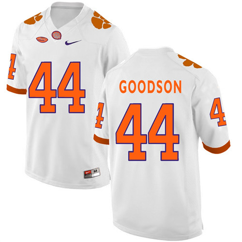 Clemson Tigers White B.J. Goodson Football Jersey