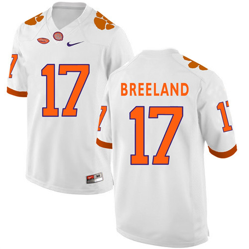 Clemson Tigers White Bashaud Breeland Football Jersey
