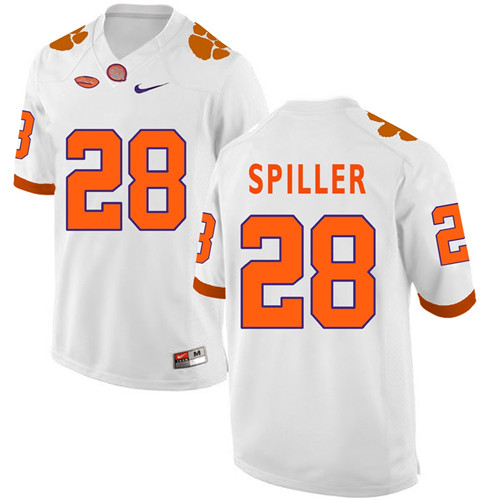 Clemson Tigers White C.J. Spiller Football Jersey