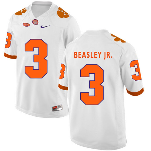 Clemson Tigers White Vic Beasley Jr. Football Jersey
