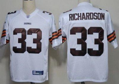 Cleveland Browns 33# Trent Richardson White NFL Jerseys