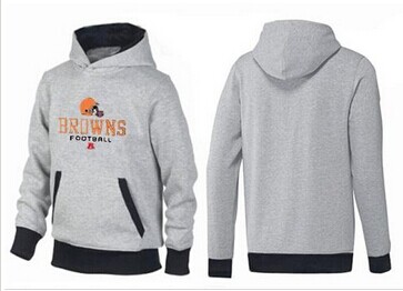 Cleveland Browns Critical Victory Pullover Hoodie Grey & Black
