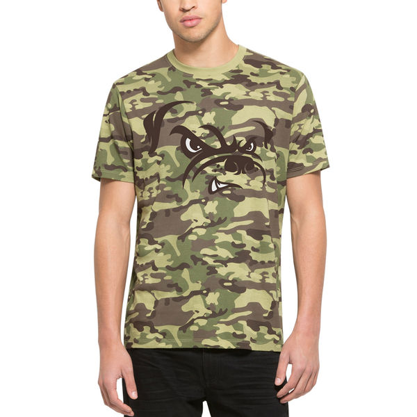 Cleveland Browns Fresh Team Logo Camo Men's Short Sleeve T-Shirt