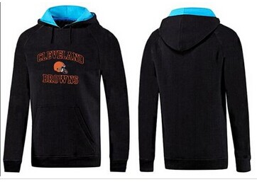 Cleveland Browns Heart & Soul Pullover Hoodie Black & Blue