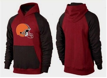 Cleveland Browns Logo Pullover Hoodie Red & Black