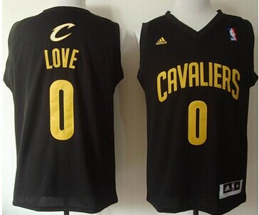 Cleveland Cavaliers #0 Kevin Love Black Fashion NBA Jersey