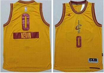 Cleveland Cavaliers #0 Kevin Love Yellow 2014-15 Christmas Day Stitched NBA Jersey